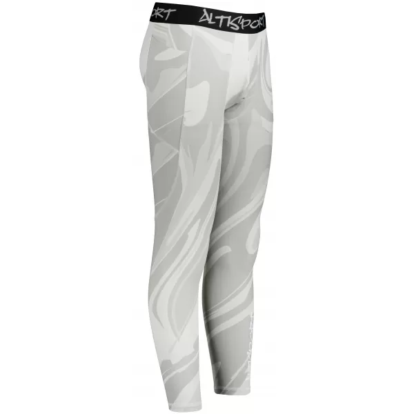  Herrensport -Leggings langer Prämie ALTISPORT VOJ/ALM072LEG01 GRAU 