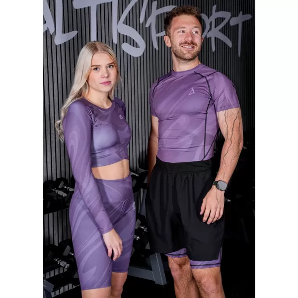  Männersport -Leggings über den Knien der Prämie ALTISPORT VOJ/ALM072LEG02 LILA 