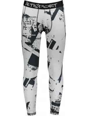 Herrensport -Leggings langer Prämie ALTISPORT VOJ/ALM079LEG01 SCHWARZ -GRAY