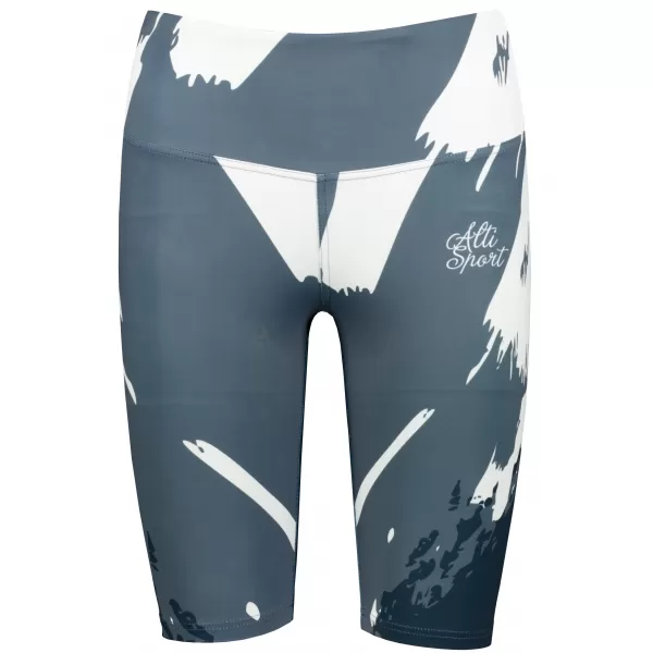  Frauen -Leggings über den Knien Premium ALTISPORT VOJ/ALW081LEG02 SCHWARZGRAU 