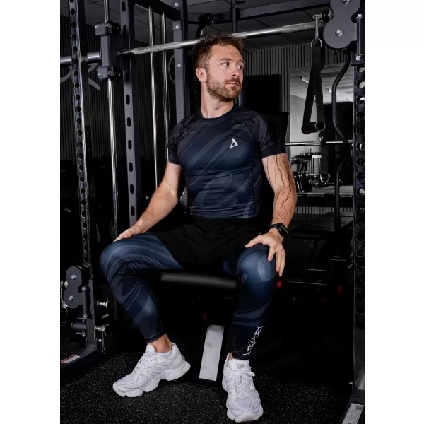  Herrensport -Leggings langer Prämie ALTISPORT VOJ/ALM072LEG01 SCHWARZ 