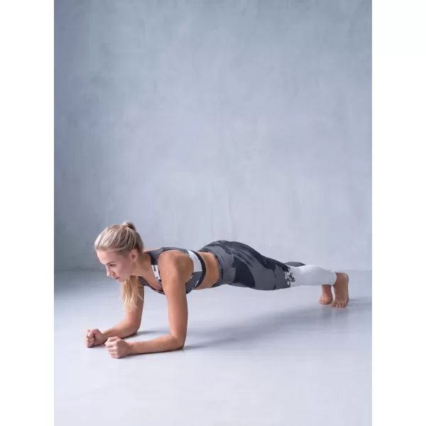  Lange Leggings für Frauen Premium ALTISPORT VOJ/ALW081LEG01 SCHWARZGRAU 