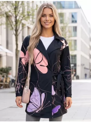 Frauen -Sweatshirt -Premium -Tasche für Frauen ALTISPORT VOJ/ALW086MI05 SCHWARZVIOLETT
