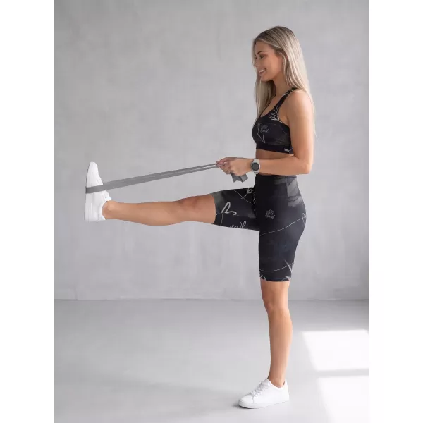  Frauen -Leggings über den Knien Premium ALTISPORT VOJ/ALW083LEG02 SCHWARZ UND WEIß 