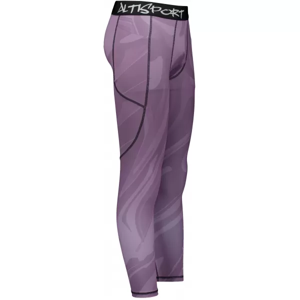  Herrensport -Leggings langer Prämie ALTISPORT VOJ/ALM072LEG01 LILA 