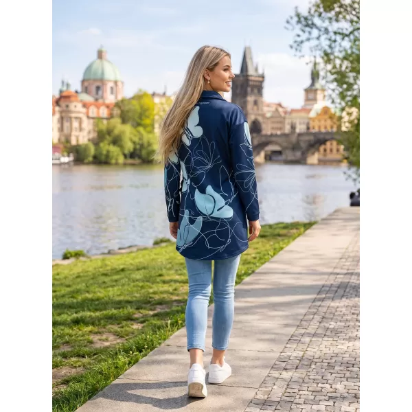  Frauen -Sweatshirt -Premium -Tasche für Frauen ALTISPORT VOJ/ALW086MI05 DUNKELBLAU 
