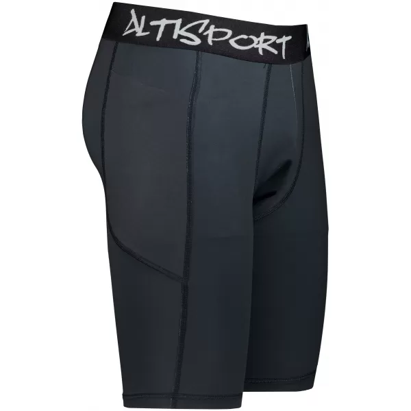  Männersport -Leggings über den Knien der Prämie ALTISPORT VOJ/ALM000LEG02 SCHWARZ 