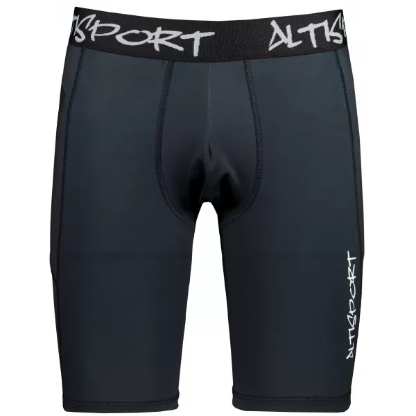 Männersport -Leggings über den Knien der Prämie ALTISPORT VOJ/ALM000LEG02 SCHWARZ 