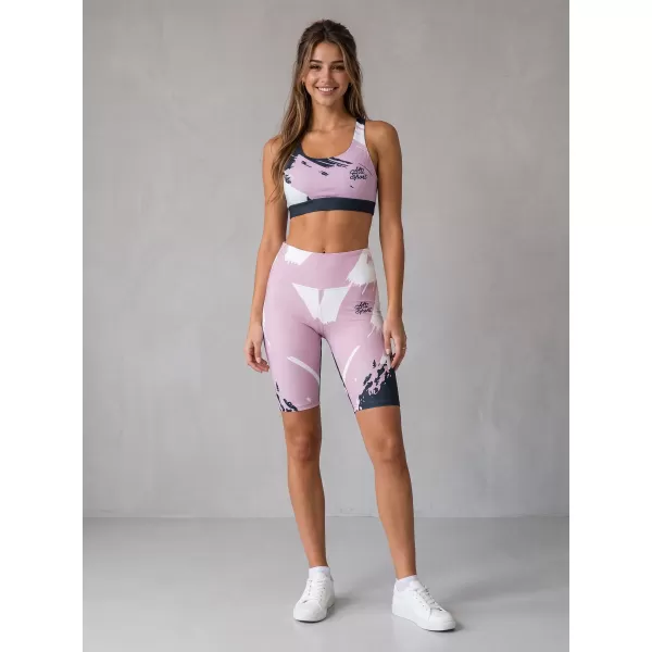  Frauen -Leggings über den Knien Premium ALTISPORT VOJ/ALW081LEG02 ROSA SCHWARZ 
