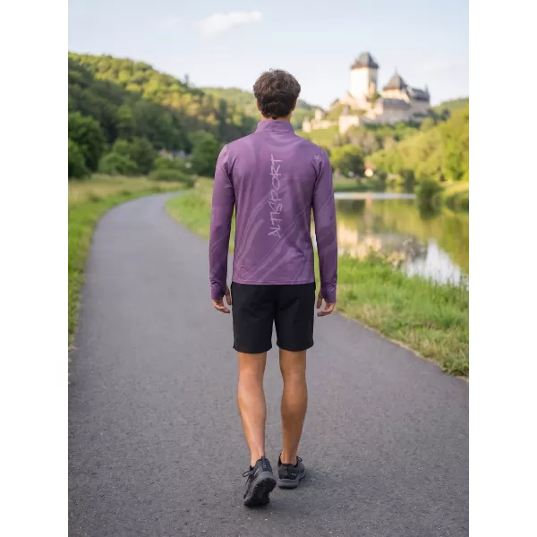  Herren Sport Sweatshirt Premium Plus ALTISPORT VOJ/ALM072MI04 LILA 