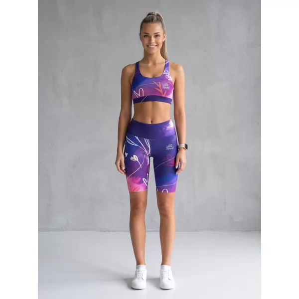 Frauen -Leggings über den Knien Premium ALTISPORT VOJ/ALW083LEG02 LILA 