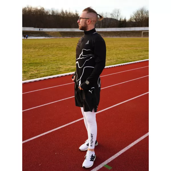  Herren Sport Sweatshirt Premium Plus ALTISPORT VOJ/ALM073MI04 SCHWARZ 