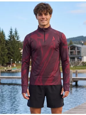 Herren Sport Sweatshirt Premium Plus ALTISPORT VOJ/ALM072MI04 WEINRÖTET
