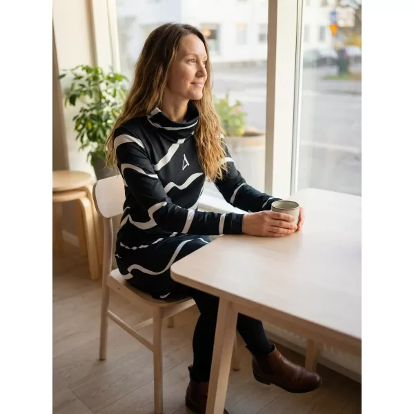  Damen erweitertes Premium -Sweatshirt ALTISPORT VOJ/ALW088MI06 SCHWARZ 