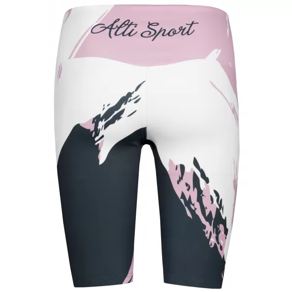  Frauen -Leggings über den Knien Premium ALTISPORT VOJ/ALW081LEG02 ROSA SCHWARZ 