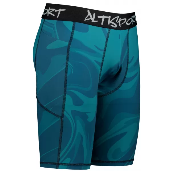  Männersport -Leggings über den Knien der Prämie ALTISPORT VOJ/ALM072LEG02 KEROSIN 