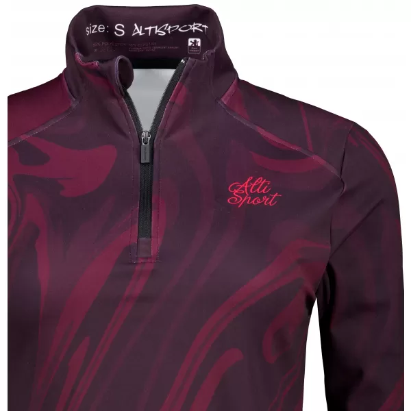  Frauen Sport Sweatshirt Premium Plus ALTISPORT VOJ/ALW072MI04 WEINRÖTET 