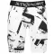 Männersport -Leggings über den Knien der Prämie ALTISPORT VOJ/ALM079LEG02 WEIß -UND -SCHWARZ