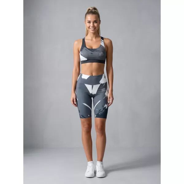  Frauen -Leggings über den Knien Premium ALTISPORT VOJ/ALW081LEG02 SCHWARZGRAU 
