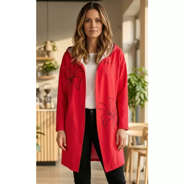 Premium-Cardigan für Damen ALTISPORT VOJ/ALW075MI07 LEUCHTEND ROT 