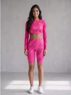 Frauen -Leggings über den Knien Premium ALTISPORT VOJ/ALW072LEG02 HEIßROSA