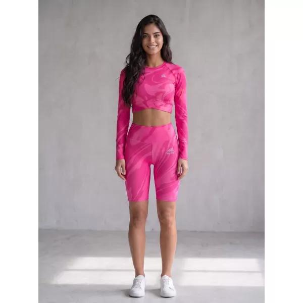 Frauen -Leggings über den Knien Premium ALTISPORT VOJ/ALW072LEG02 HEIßROSA 
