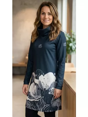 Damen erweitertes Premium -Sweatshirt ALTISPORT VOJ/ALW090MI06 SCHWARZ