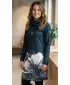 Damen erweitertes Premium -Sweatshirt ALTISPORT VOJ/ALW090MI06 SCHWARZ