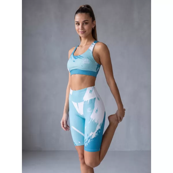  Frauen -Leggings über den Knien Premium ALTISPORT VOJ/ALW081LEG02 BLAU 