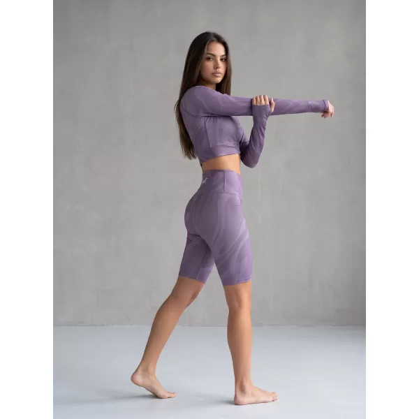  Frauen -Leggings über den Knien Premium ALTISPORT VOJ/ALW072LEG02 LILA 