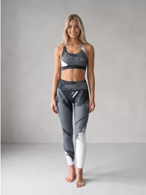 Lange Leggings für Frauen Premium ALTISPORT VOJ/ALW081LEG01 SCHWARZGRAU