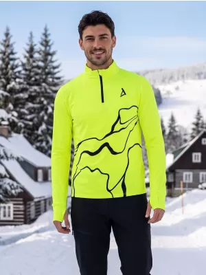 Herren Sport Sweatshirt Premium Plus ALTISPORT VOJ/ALM073MI04 FLUO-GELB
