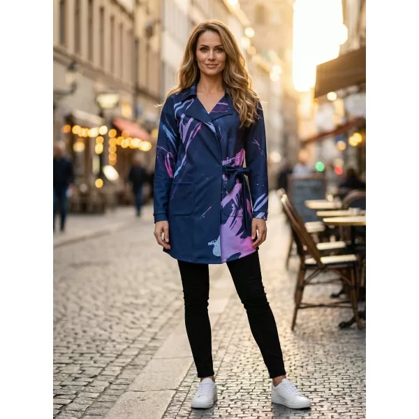  Frauen -Sweatshirt -Premium -Tasche für Frauen ALTISPORT VOJ/ALW074MI05 BLAU-VIOLETT 