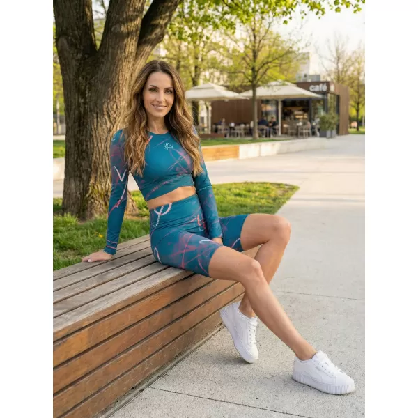  Frauen -Leggings über den Knien Premium ALTISPORT VOJ/ALW082LEG02 KEROSIN 