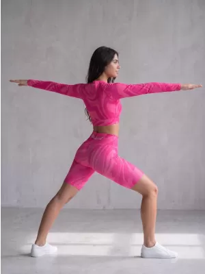 Frauen -Leggings über den Knien Premium ALTISPORT VOJ/ALW072LEG02 HEIßROSA