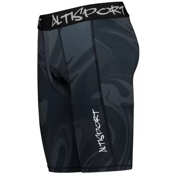  Männersport -Leggings über den Knien der Prämie ALTISPORT VOJ/ALM072LEG02 SCHWARZ 