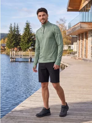 Herren Sport Sweatshirt Premium Plus ALTISPORT VOJ/ALM072MI04 GRÜN