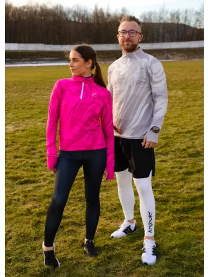 Frauen Sport Sweatshirt Premium Plus ALTISPORT VOJ/ALW072MI04 HEIßROSA