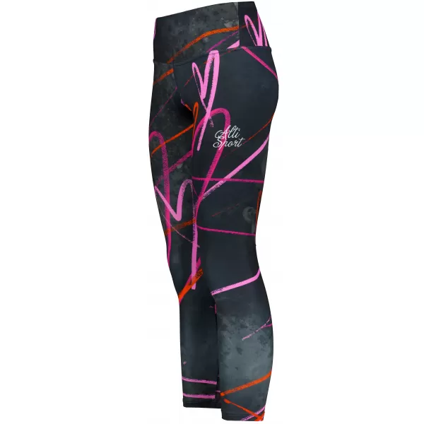  Lange Leggings für Frauen Premium ALTISPORT VOJ/ALW082LEG01 SCHWARZ 