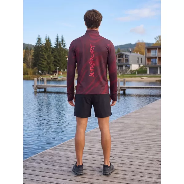  Herren Sport Sweatshirt Premium Plus ALTISPORT VOJ/ALM072MI04 WEINRÖTET 