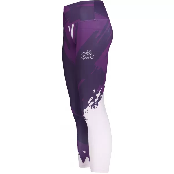  Lange Leggings für Frauen Premium ALTISPORT VOJ/ALW081LEG01 DUNKELVIOLETT 
