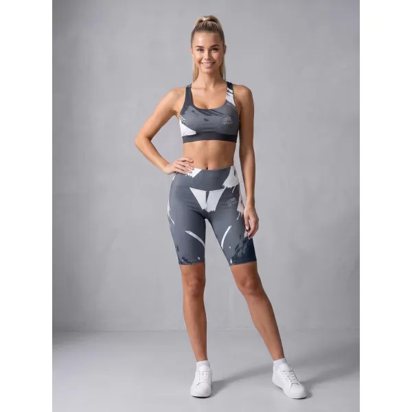  Frauen -Leggings über den Knien Premium ALTISPORT VOJ/ALW081LEG02 SCHWARZGRAU 