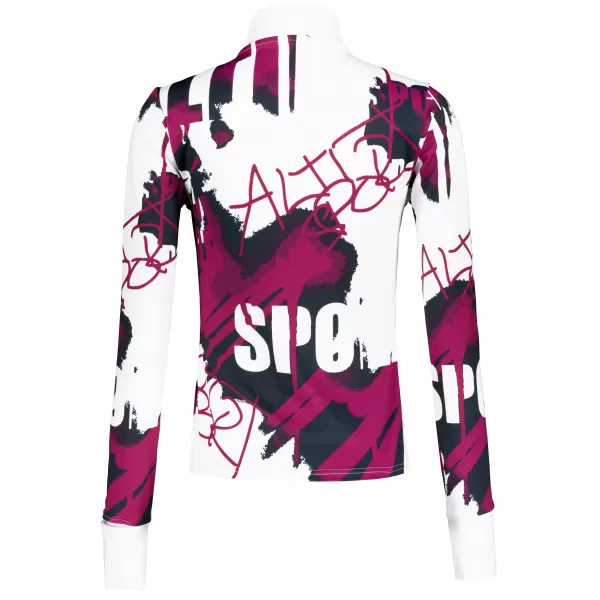  Frauen Sport Sweatshirt Premium Plus ALTISPORT VOJ/ALW076MI04 WEIß/WEIN 