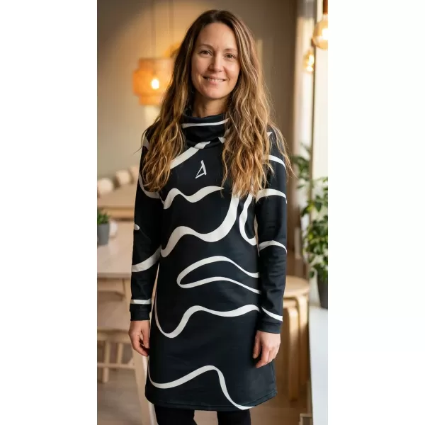  Damen erweitertes Premium -Sweatshirt ALTISPORT VOJ/ALW088MI06 SCHWARZ 