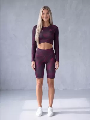 Frauen -Leggings über den Knien Premium ALTISPORT VOJ/ALW072LEG02 WEINRÖTET