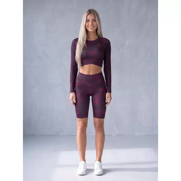  Frauen -Leggings über den Knien Premium ALTISPORT VOJ/ALW072LEG02 WEINRÖTET 