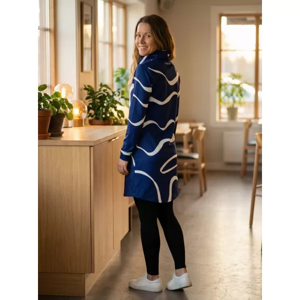  Damen erweitertes Premium -Sweatshirt ALTISPORT VOJ/ALW088MI06 DUNKELBLAU 