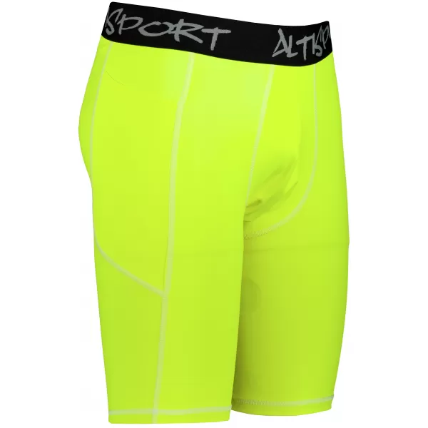  Männersport -Leggings über den Knien der Prämie ALTISPORT VOJ/ALM000LEG02 FLUO-GELB 