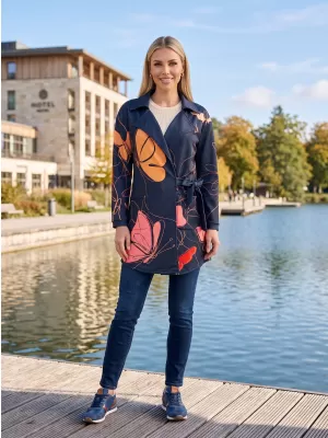 Frauen -Sweatshirt -Premium -Tasche für Frauen ALTISPORT VOJ/ALW086MI05 SCHWARZ-ORANGE