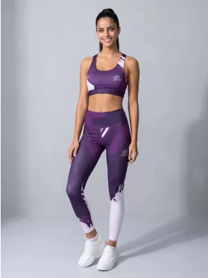 Lange Leggings für Frauen Premium ALTISPORT VOJ/ALW081LEG01 DUNKELVIOLETT